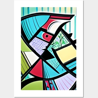 Geometric Color Pop Posters and Art